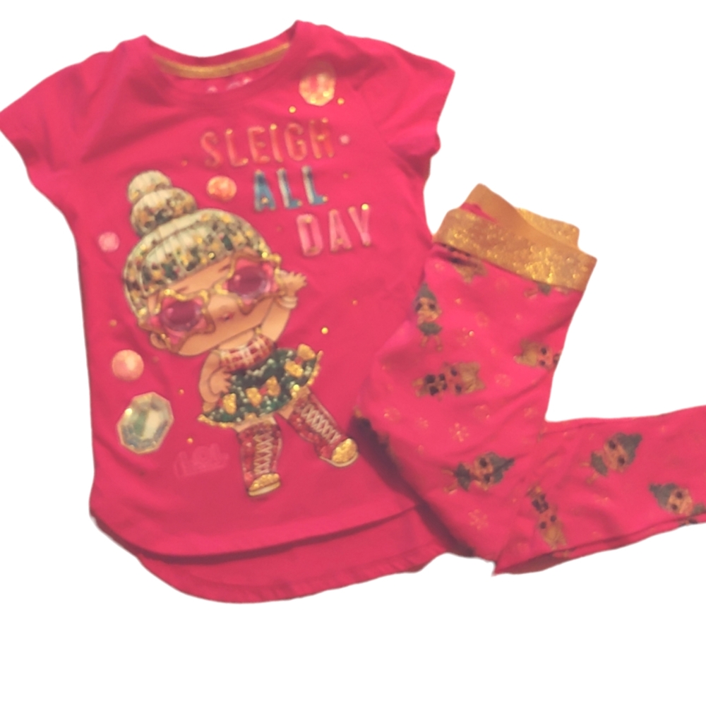 L.O.L. Surprise! girls Short Sleeve T-shirt and Leggings Set